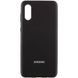 Чехол Silicone Cover Full Protective (AA) для Samsung Galaxy A02 Черный / Black