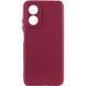 Чехол Silicone Cover Lakshmi Full Camera (A) для Oppo A17 Бордовый / Marsala фото 1