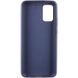 Чохол Silicone Cover Full Protective (AA) для Samsung Galaxy A02s Темно-синій / Midnight blue фото 2