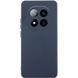 Чехол TPU GETMAN Liquid Silk Full Camera для Xiaomi Redmi Note 14 Pro+ 5G Синий / Midnight blue