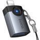 Уценка Переходник Hoco UA46 Lightning Male to USB Female USB2.0 Поврежденная упаковка / Metal gray фото 1