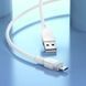 Дата кабель Hoco X109 Energy silicone USB to MicroUSB (1m) White фото 3