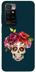 Чохол itsPrint Flower skull для Xiaomi Redmi 10