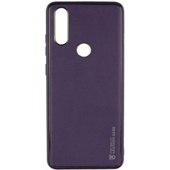 Кожаный чехол Xshield для Xiaomi Redmi Note 7 / Note 7 Pro / Note 7s Фиолетовый / Dark Purple