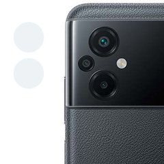 Гибкое защитное стекло 0.18mm на камеру (тех.пак) для Xiaomi Poco M5 Прозрачный