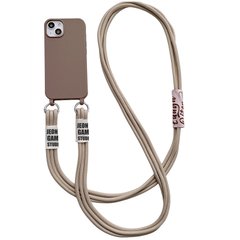Чехол TPU two straps California для Apple iPhone 13 (6.1") Бежевый / Beige