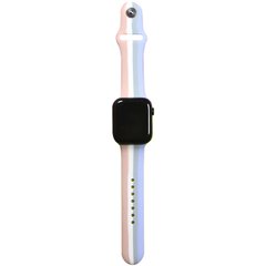 Уценка Силиконовый ремешок Rainbow для Apple watch 42mm / 44mm Эстетический дефект / Розовый / Сиреневый