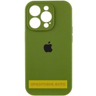 Чехол Silicone Case Full Camera Protective (AA) для Apple iPhone 17 Pro Max (6.9") Зеленый / Dark Olive