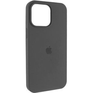 Чохол Silicone Case (AA) Logo with MagSafe для Apple iPhone 11 (6.1") Сірий / Dark Gray
