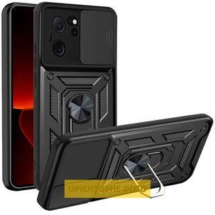 Чохол Ummi Camshield Serge Ring для Xiaomi Poco F5 Pro / Redmi K60 / K60 Pro Чорний