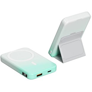 Портативное зарядное устройство Power Bank JJT-A27-1 Gradient PD20W+QC 22.5W с БЗУ 10000 mAh White / Green