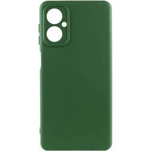 Чехол Silicone Cover Ummi Lakshmi Full Camera (AA) для Motorola Moto G55 5G Зеленый / Dark green