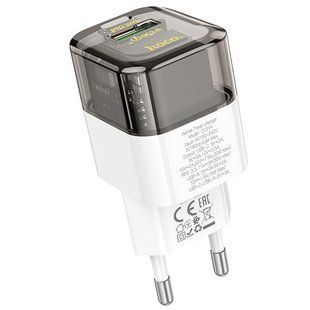 МЗП Hoco C131A Platium PD30W+QC3.0 (1USB-A/1C) Transparent black