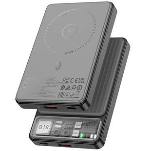 Портативное ЗУ Power Bank Hoco Q18 Tourer 22.5W с БЗУ 10000 mAh Black