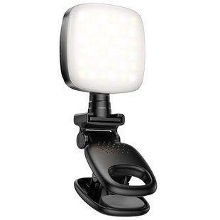Портативная лампа для селфи Hoco K28 Square Selfie Light 200 mAh Black