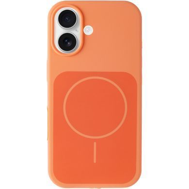 Чохол Silk Duo Color (AA) NO LOGO with Magnetic Fit для Apple iPhone 17 (6.3") Orange