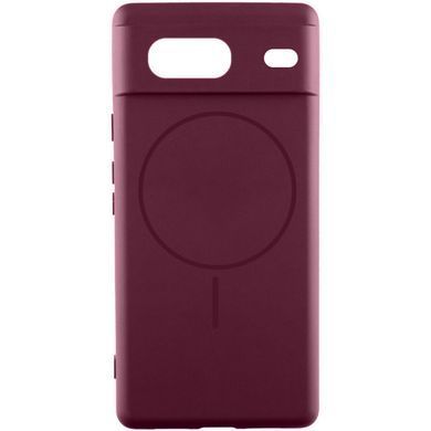 Чехол Silicone Cover Lakshmi Full Camera (AA) with Magnetic Fit для Google Pixel 7 Бордовый / Marsala