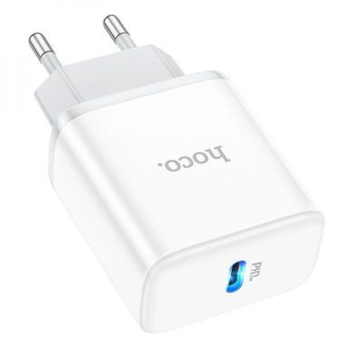 Уценка СЗУ Hoco C104A PD20W (1USB-C) Мятая упаковка / White