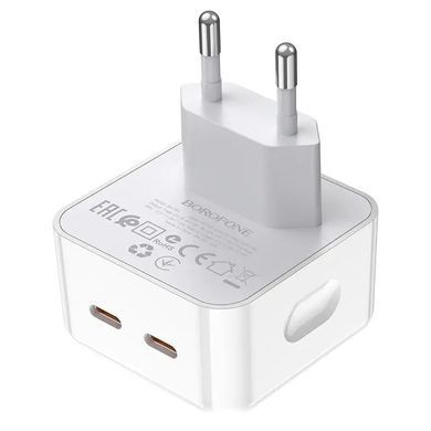 СЗУ Borofone BA76A Source PD35W (2USB-C) White