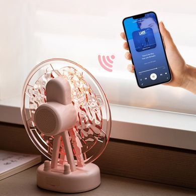 Проектор-ночник ZAY-L07 Sky Wheel 2in1 + Bluetooth колонка Pink