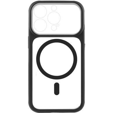 Чехол TPU+PC GETMAN Moon Clear with MagSafe для Apple iPhone 15 Pro (6.1") Black