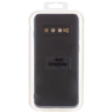 Чохол Silicone Cover Lakshmi Full Camera (A) для Samsung Galaxy S10 Чорний / Black