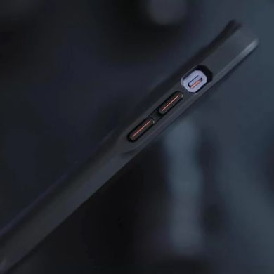 TPU+PC чохол Metal Buttons with Magnetic Fit Carbon Ring для Apple iPhone 15 Pro (6.1") Чорний