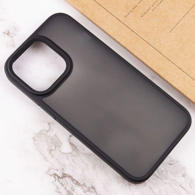 TPU+PC чохол Metal Buttons для Apple iPhone 13 Pro Max (6.7") Чорний / Black