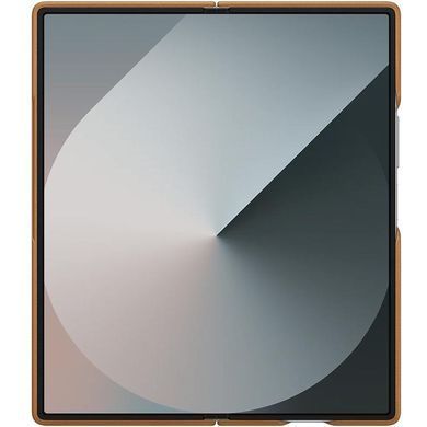 Кожаный чехол Leather Case (AAA) для Samsung Galaxy Z Fold6 Tan