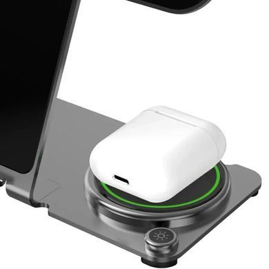 Уценка БЗУ WIWU Wi-W005 3 in 1 wireless charger Вскрытая упаковка / Black