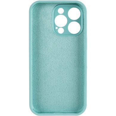 Чохол Silk Full Camera Protective (AA) NO LOGO для Apple iPhone 13 Pro Max (6.7") Бірюзовий / Marine Green
