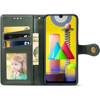 Кожаный чехол-книжка GETMAN Gallant (PU) для Oppo A38 / A18 Зеленый