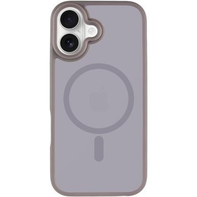 TPU+PC чохол Metal Buttons with Magnetic Fit для Apple iPhone 17 (6.3") Сірий / Grey