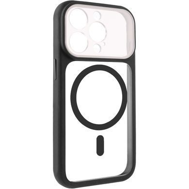 Чехол TPU+PC GETMAN Moon Clear with MagSafe для Apple iPhone 15 Pro (6.1") Black