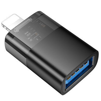 Переходник Hoco UA36 Lightning male to USB female Black