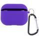 Силіконовий футляр з мікрофіброю для навушників Airpods 4 Фіолетовий / Ultra Violet