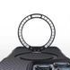 TPU+PC чохол Metal Buttons with Magnetic Fit Carbon Ring для Apple iPhone 15 Pro (6.1") Чорний фото 7
