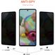 Захисне скло Privacy 5D (full glue) (тех.пак) для Samsung Galaxy A41 Чорний фото 2