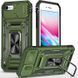 Ударопрочный чехол Camshield Army Ring для Apple iPhone 7 / 8 / SE (2020) (4.7") Оливковый / Army Green