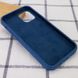 Чехол Silicone Case Full Protective (AA) для Apple iPhone 14 Plus (6.7") Синий / Navy Blue фото 3