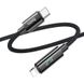 Дата кабель Hoco U125 Benefit 27W Type-C to Lightning (1.2m) Black фото 3