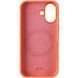 Чохол Silk Duo Color (AA) NO LOGO with Magnetic Fit для Apple iPhone 17 (6.3") Orange фото 3