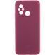 Чохол Silicone Cover Lakshmi Full Camera (AAA) для Xiaomi Redmi 12C Бордовий / Plum