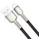 Дата кабель Baseus Cafule Metal USB to Lightning 2.4A (1m) (CALJK-A0) Black фото 4