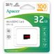 Карта пам'яті Apacer microSDHC (UHS-1) 32Gb class 10 V10 A1 R100MB/s (без адаптера) Black фото 2