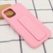 Чехол Silicone Case Hand Holder для Apple iPhone 12 Pro Max (6.7") Розовый / Pink фото 5