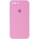 Чохол Silicone Case Square Full Camera Protective (AA) для Apple iPhone 7 plus / 8 plus (5.5") Рожевий / Light pink фото 1