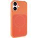 Чохол Silk Duo Color (AA) NO LOGO with Magnetic Fit для Apple iPhone 17 (6.3") Orange фото 1