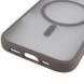 TPU+PC чохол Metal Buttons with Magnetic Fit для Apple iPhone 17 (6.3") Сірий / Grey фото 5