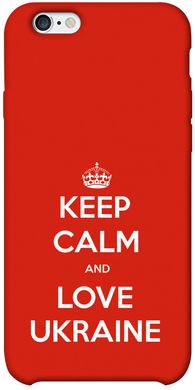 Чохол йогоPrint Keep calm and love Ukraine для Apple iPhone 6/6s plus (5.5")